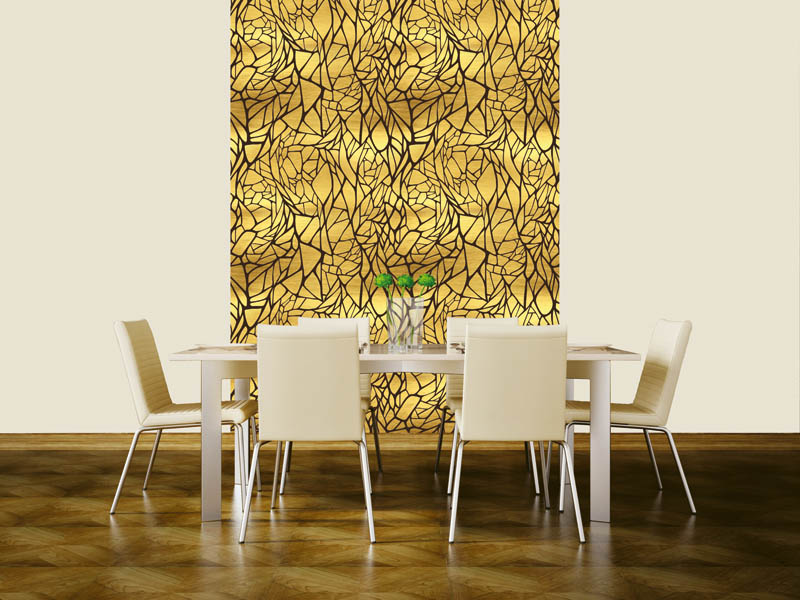 Luxusní vliesová tapeta Zlatá mozaika