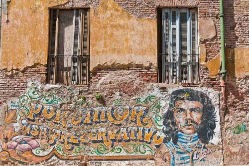 Vliesová fototapeta Che Guevara graffiti 375 x 250 cm
