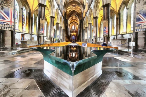 Vliesová fototapeta Salisburská katedrála 375 x 250 cm