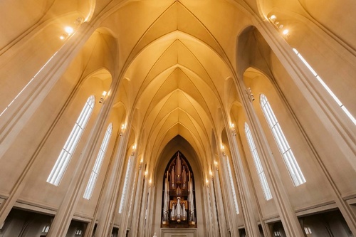 Vliesová fototapeta Kostel Hallgrímskirkja 375 x 250 cm