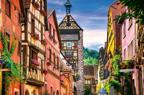 Vliesová fototapeta Krásná francouzská vesnice 375 x 250 cm