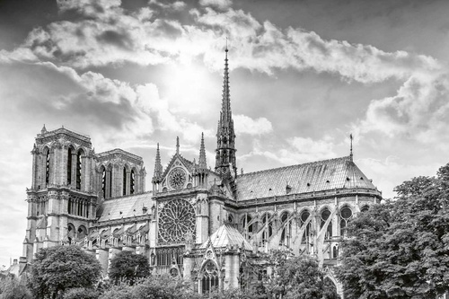 Vliesová fototapeta Katedrála Paříž 375 x 250 cm