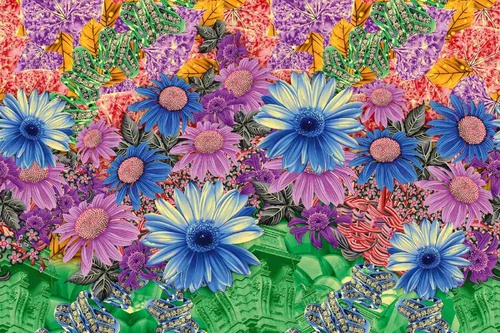 Vliesová fototapeta Květinový vzor 375 x 250 cm