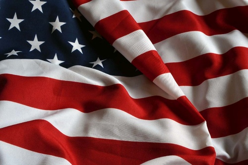 Vliesová fototapeta Americká vlajka 375 x 250 cm