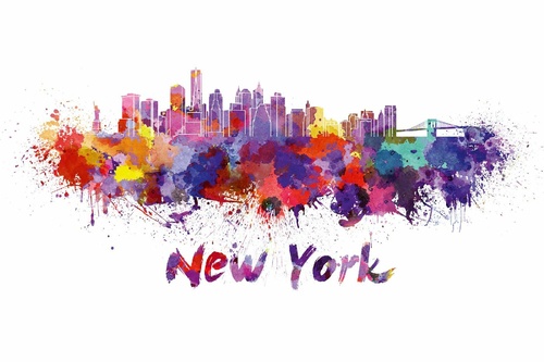 Vliesová fototapeta New York Skyline 375 x 250 cm