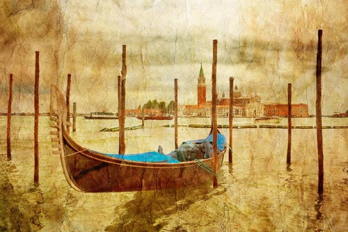 Vliesová fototapeta Gondola v Benátkách 375 x 250 cm