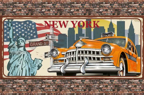 Vliesová fototapeta New York Vintage 375 x 250 cm