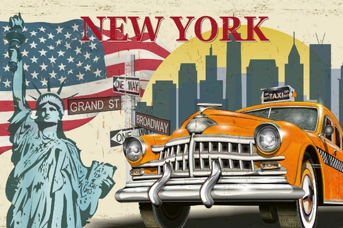 Vliesová fototapeta New York Taxi 375 x 250 cm