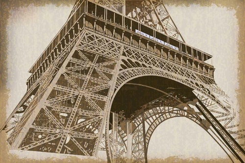 Vliesová fototapeta Pařížský vintage plakát 375 x 250 cm