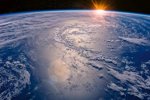 Vliesová fototapeta Pohled na Zemi 375 x 250 cm