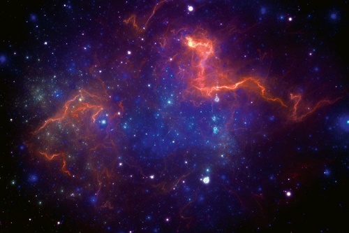Vliesová fototapeta Barevná galaxie 375 x 250 cm
