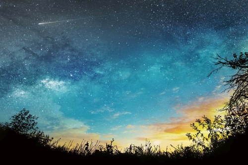 Vliesová fototapeta Noční obloha 375 x 250 cm