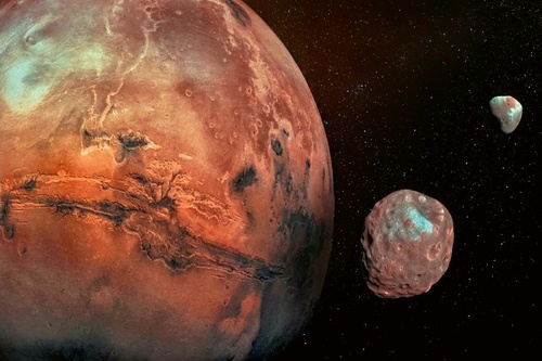 Vliesová fototapeta Planeta Mars 375 x 250 cm