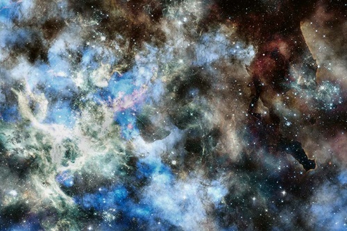 Vliesová fototapeta Barevný hluboký vesmír 375 x 250 cm