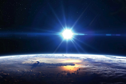 Vliesová fototapeta Pohled na planetu Zemi 375 x 250 cm
