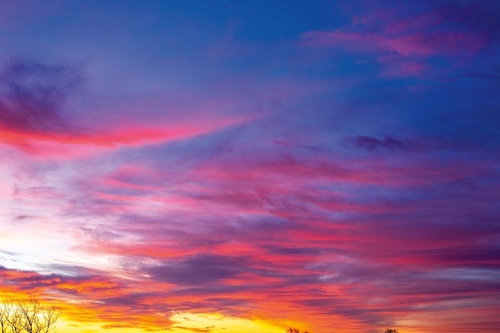 Vliesová fototapeta Růžová obloha 375 x 250 cm