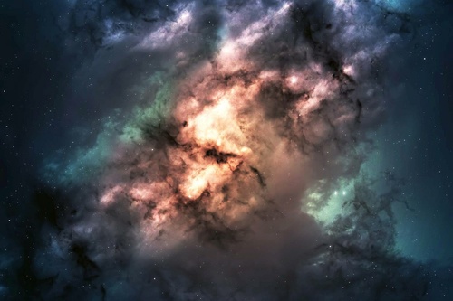 Vliesová fototapeta Temný vesmír 375 x 250 cm