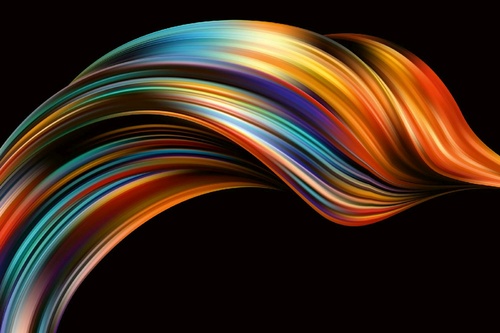 Vliesová fototapeta Abstraktní barevná vlna 375 x 250 cm