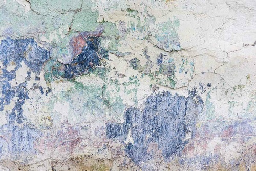 Vliesová fototapeta Špinavá modrá zeď 375 x 250 cm