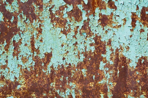 Vliesová fototapeta Rez na starém barevném kovu 375 x 250 cm