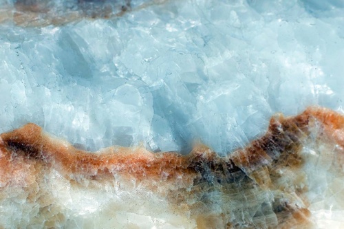 Vliesová fototapeta Světle modré krystaly 375 x 250 cm