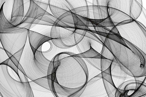 Vliesová fototapeta Abstraktní černobílý vzor 375 x 250 cm