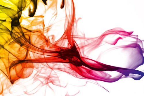 Vliesová fototapeta Teplý barevný kouř 375 x 250 cm
