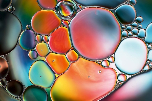 Vliesová fototapeta Abstraktní bubliny 375 x 250 cm