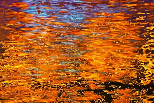 Vliesová fototapeta Odraz světla ve vodě 375 x 250 cm