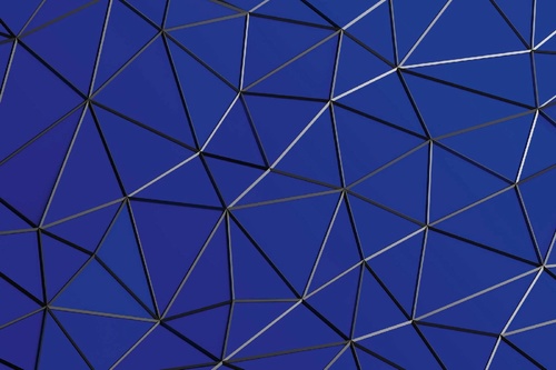Vliesová fototapeta Abstraktní trojúhelníková síť 375 x 250 cm