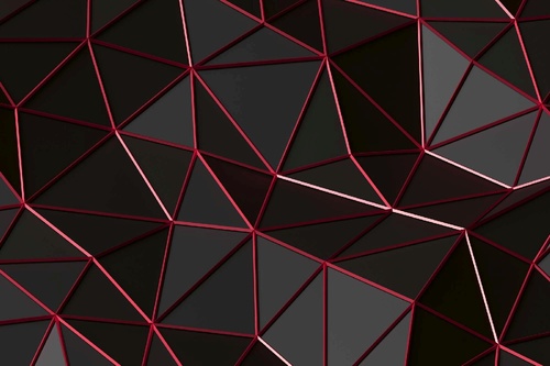 Vliesová fototapeta Futuristický polygonální tvar 375 x 250 cm