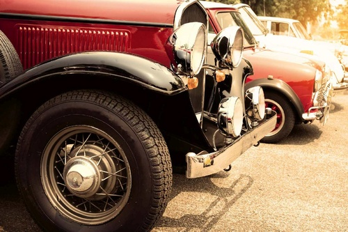 Vliesová fototapeta Detail vintage automobilu 375 x 250 cm