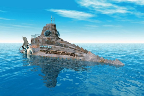 Vliesová fototapeta Ponorka 375 x 250 cm