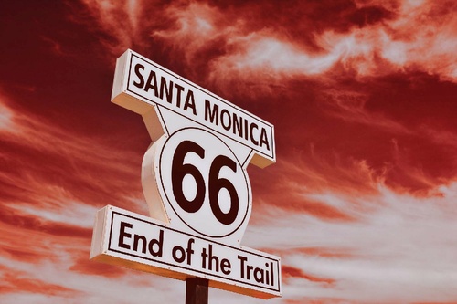 Vliesová fototapeta Route 66 v Santa Monice 375 x 250 cm
