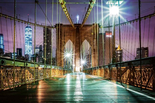 Vliesová fototapeta Prázdný Brooklynský most 375 x 250 cm