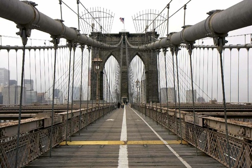 Vliesová fototapeta Pohled na Brooklynský most 375 x 250 cm