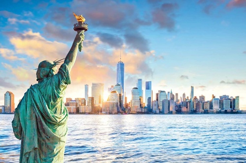 Vliesová fototapeta New York se sochou svobody 375 x 250 cm