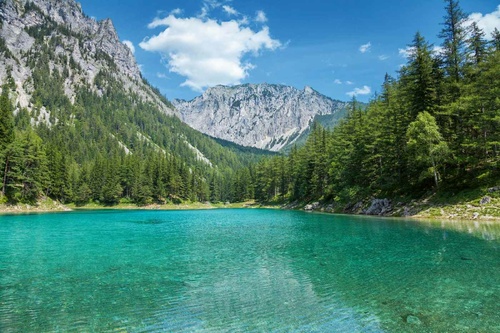 Vliesová fototapeta Rakouské alpské jezero 375 x 250 cm