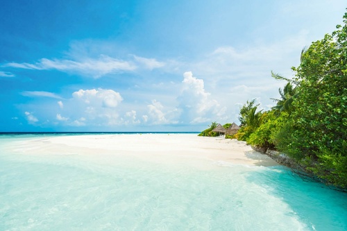 Vliesová fototapeta Resort na Maledivách 375 x 250 cm