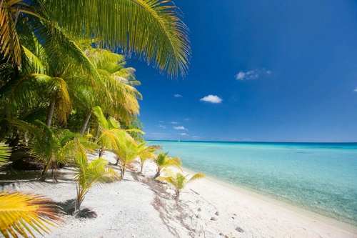 Vliesová fototapeta Pláž na tropickém ostrově 375 x 250 cm