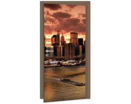 DL-001 Samolepicí fototapeta na dveře New York 95 x 210 cm