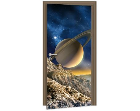 DL-002 Samolepicí fototapeta na dveře Vesmír 95 x 210 cm