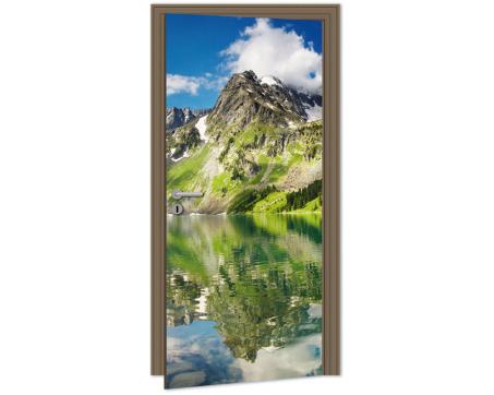DL-006 Samolepicí fototapeta na dveře Jezero 95 x 210 cm