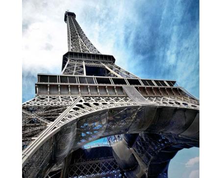 L-438 Vliesové fototapety na zeď Eiffelova věž - 220 x 220 cm