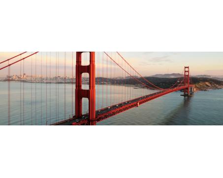 M-108 Vliesové fototapety na zeď Golden Gate - 330 x 110 cm