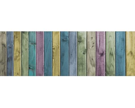 M-146 Vliesové fototapety na zeď Dřevěný plot modrý - 330 x 110 cm