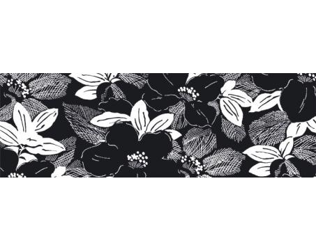 M-317 Vliesové fototapety na zeď Černé a bílé květiny - 330 x 110 cm