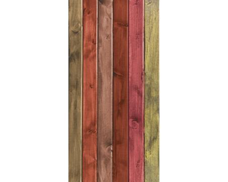 S-141 Vliesové fototapety na zeď Dřevěný plot červený - 110 x 220 cm