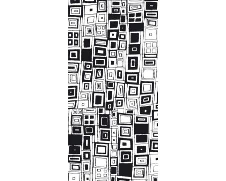 S-380 Vliesové fototapety na zeď Černobílé čtverce - 110 x 220 cm