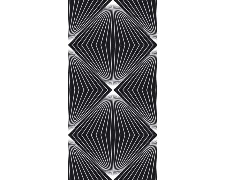 S-421 Vliesové fototapety na zeď Černý 3D abstrakt - 110 x 220 cm